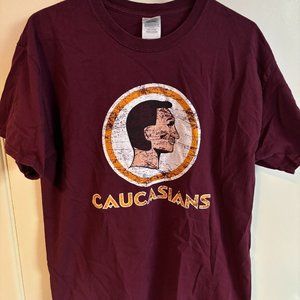 Caucasians parody shirt